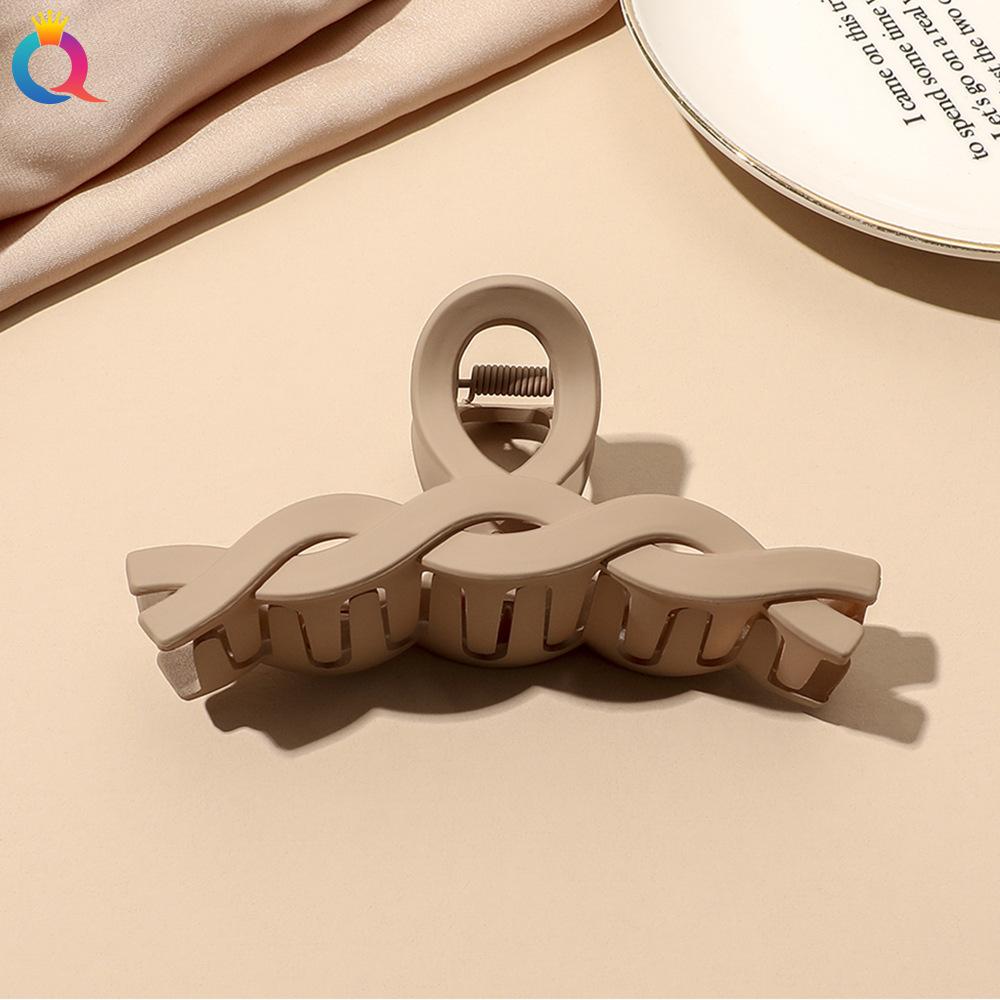 Daily Head Wear Set Women Fashion Claw Clip   Solid Coffee Black Acrylic Large Hair Claw Korea for Girl Clip Barrette Hair Accessories