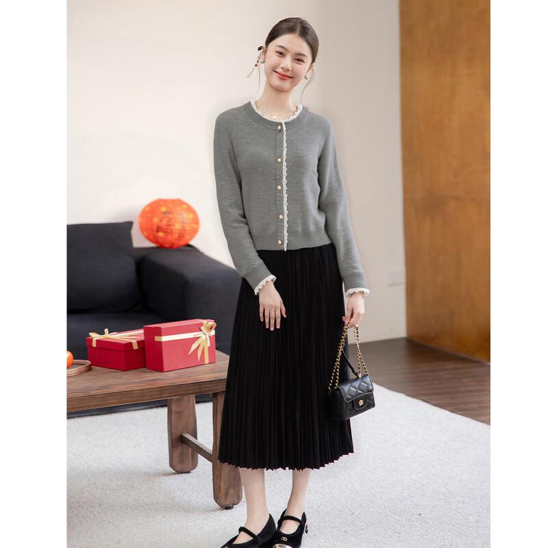 MOKANA Women's Long-Sleeve Casual Midi Dress