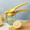 1pc Yellow Aluminum Lemon Squeezer Manual Citrus Juicer with Ergonomic Handle Kitchen Tool for Fresh Lemon and Lime Juice, Lemon Juice Squeezer
