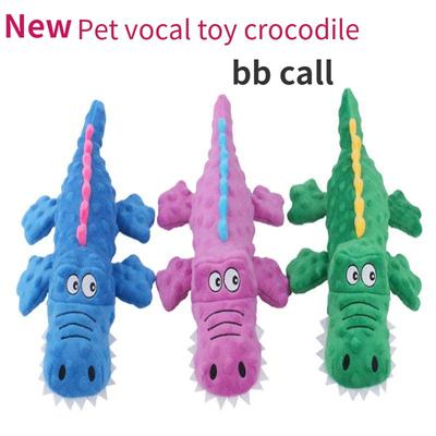 New Pet Plush Toys Vocal Crocodile Teeth Grinding Bite Cute Cartoon Dog Toys Pet Supplies