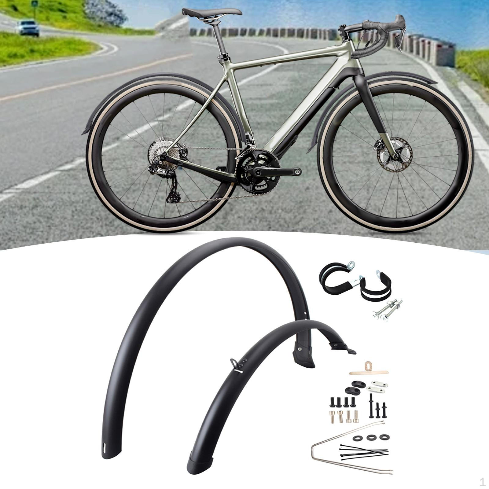 

2 шт. Бризковики для гірських велосипедів Дорожні крила Водонепроникні передні задні крила для їзди на велосипеді With 2 Rings