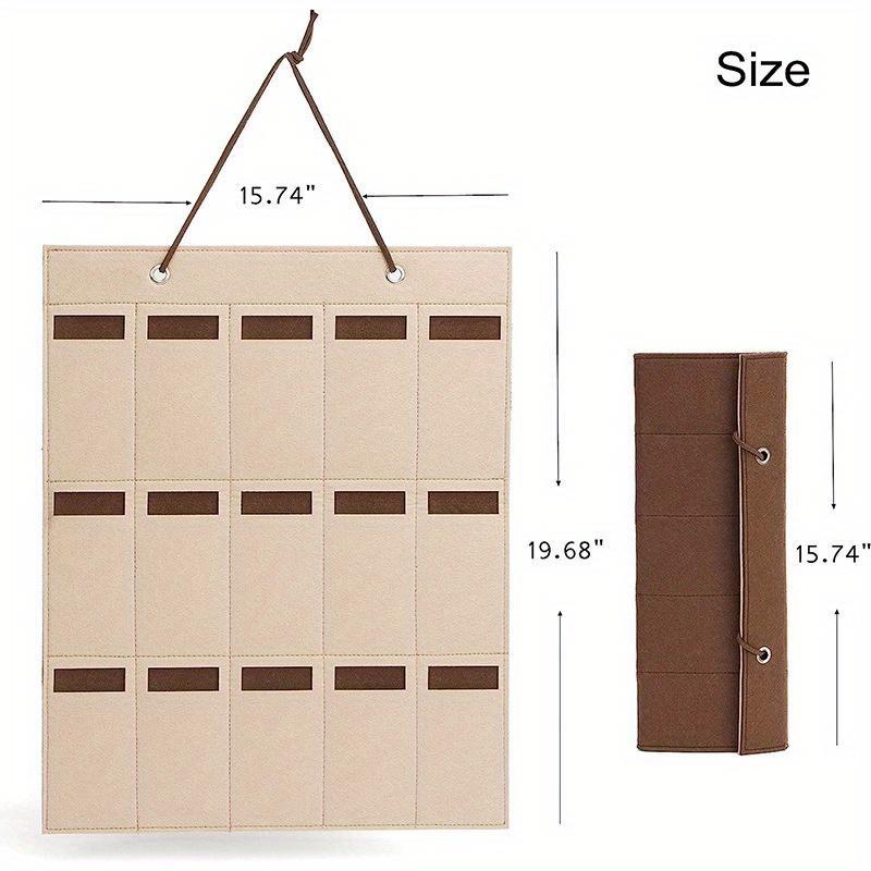 Bolsa de Parede para Sala de Maquilhagem Multifuncional Dobrável Caixa de Exibição de Óculos de Sol Bolsa de Armazenamento de Óculos de Sol Bolsa para Organizar Óculos