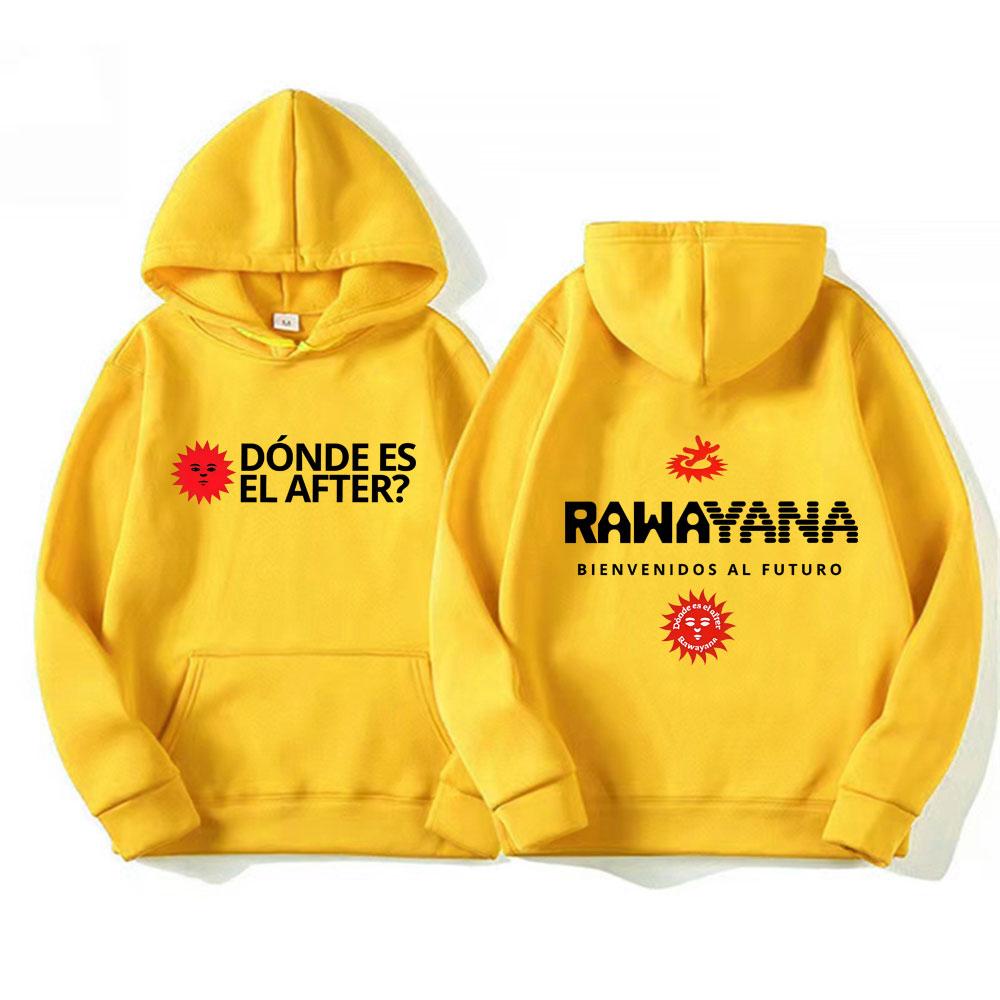 Rawayana Album Tour Vintage Hoodie Herren Damen Mode Übergroß Locker Kapuzenpullover