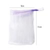 Foam Drawstring Bag Bubble Bath Foaming Mesh Bag Net Soap Pouch Soap Saver Bag Face Cleansing Tool
