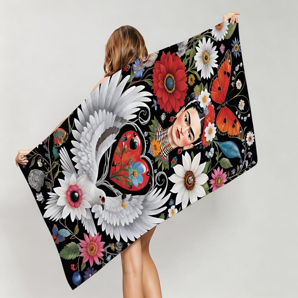 Emotional F-Frida KahloS Towel Five-Star Hotel Quality Eco-Friendly Ultra Soft Thick Towels & Beach Towels