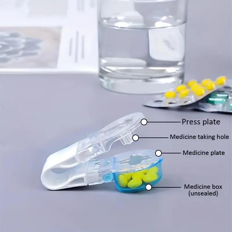 Portable Pill Dispenser & Splitter | Hygienic & Easy Medication Organizer for On-the-Go