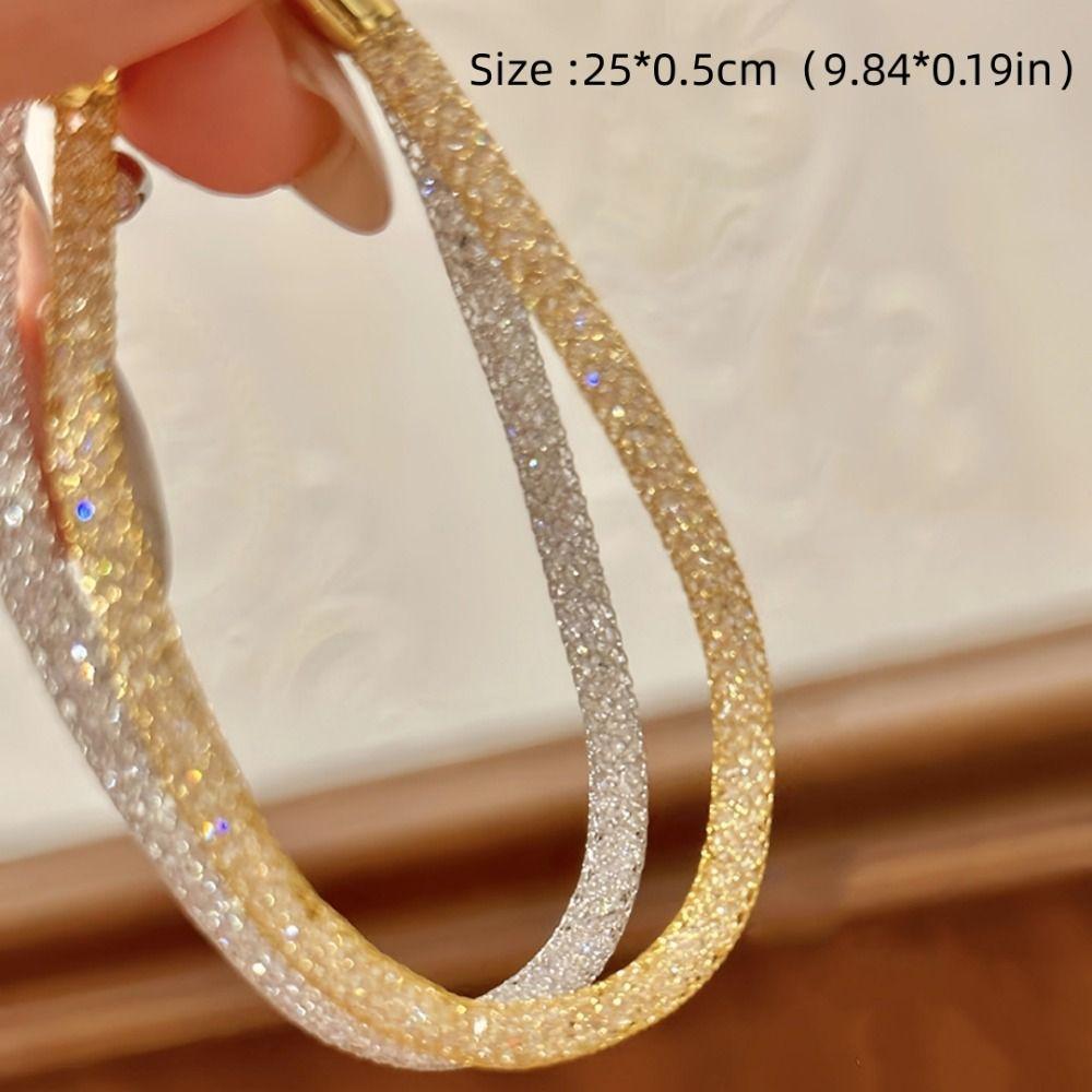 Gold Color Zircon Tennis Bracelet Luxury Sparkling Women Bracelet Geometric Wrap Bracelet Wedding
