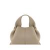 Simple Solid Color Cloud Shaped Pu Leather Women Casual Shoulder Bag For Daily