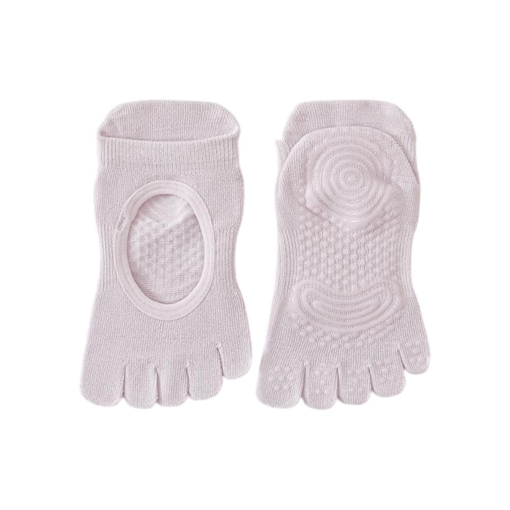 Anti-Rutsch Fünf-Zehen Bootssocken Fünf-Finger Boden Zehensocken für Pilates und Fitness