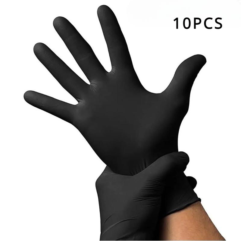 Disposable Black Nitrile Gloves Food Grade Waterproof Kitchen Gloves Thicker Household Cleaning Gloves Kitchen Cooking Tools L