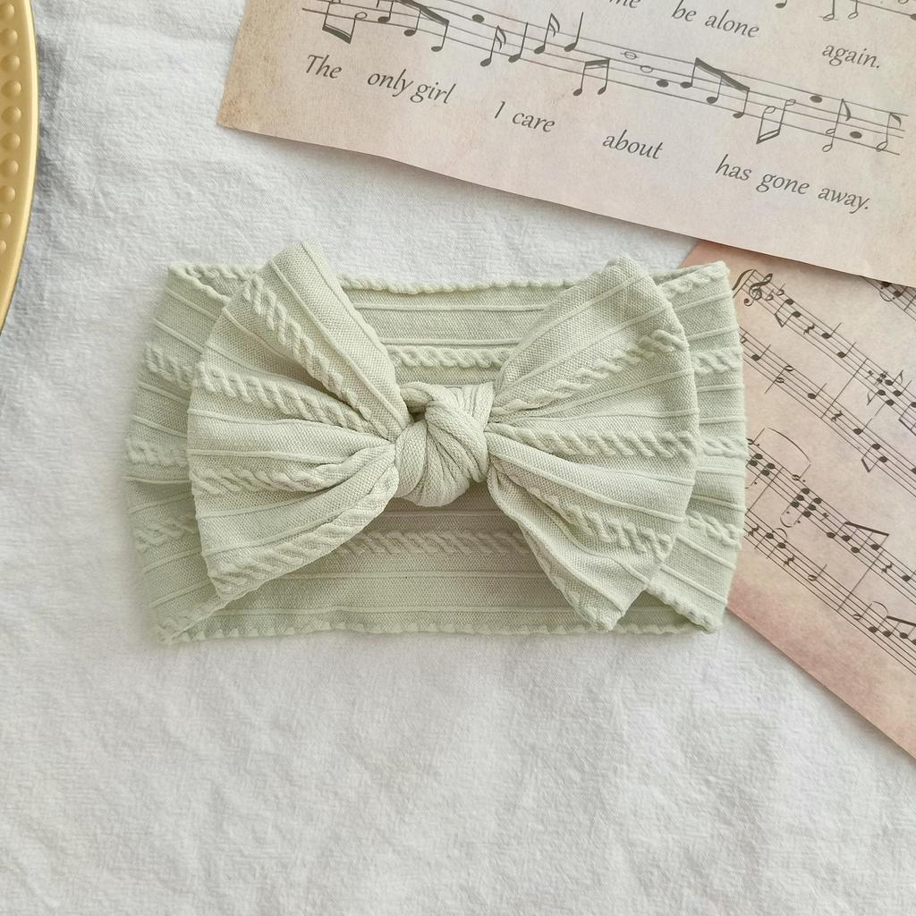 European & American Elastic Nylon Bow Baby Headband Hair Accessories