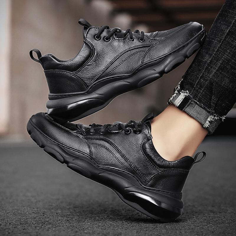 Good Quality Four Seasons Comfortable Business Shoes 2024 Autumn New Men Casual Shoes Retro Artificial Leather Lightweight Shoes