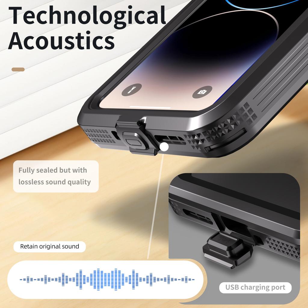REDPEPPER A Series IP68 Waterproof Case for Xiaomi Redmi Note 13 Pro 5G Screen Protector Underwater Phone Shell