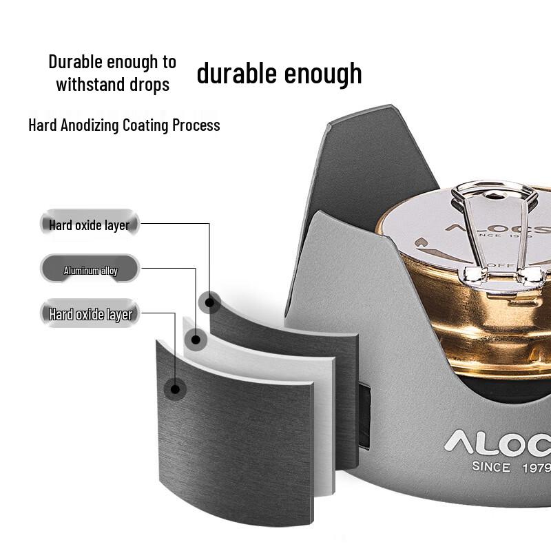 ALOCS Tragbares Outdoor Campingkocher & Wasserkocher Set