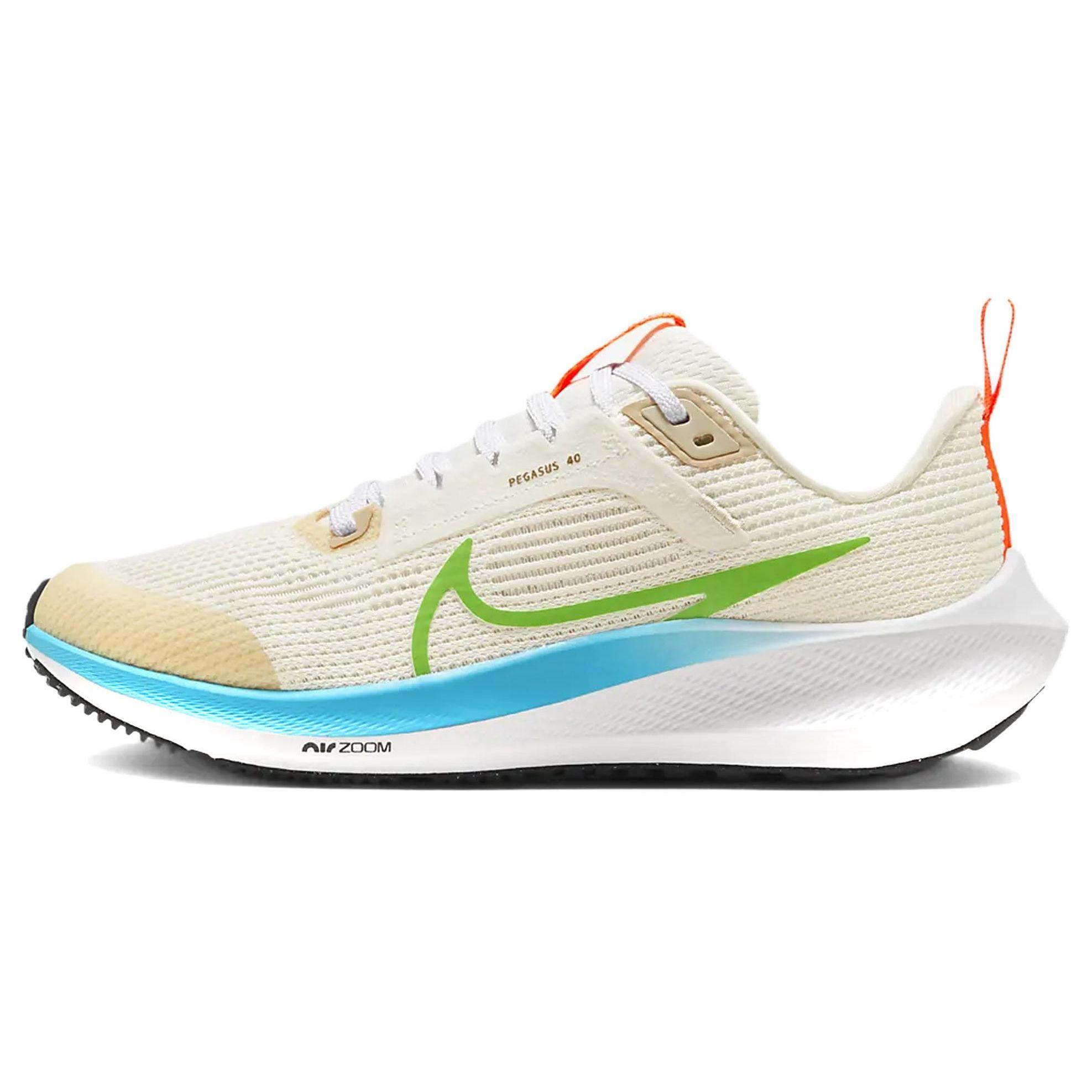 

Nike Air Zoom Pegasus 40 GS Kids Pale Ivory Baltic Blue Action Green FQ6863-131 36