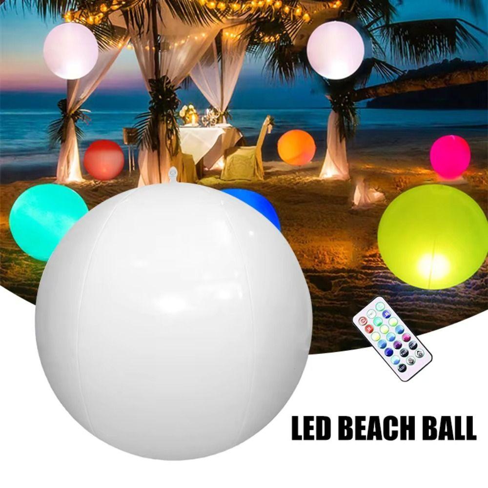 Color-Changing Lights Inflatable LED Ball Remote Control Large Inflatable LED Balls  Beach Parties