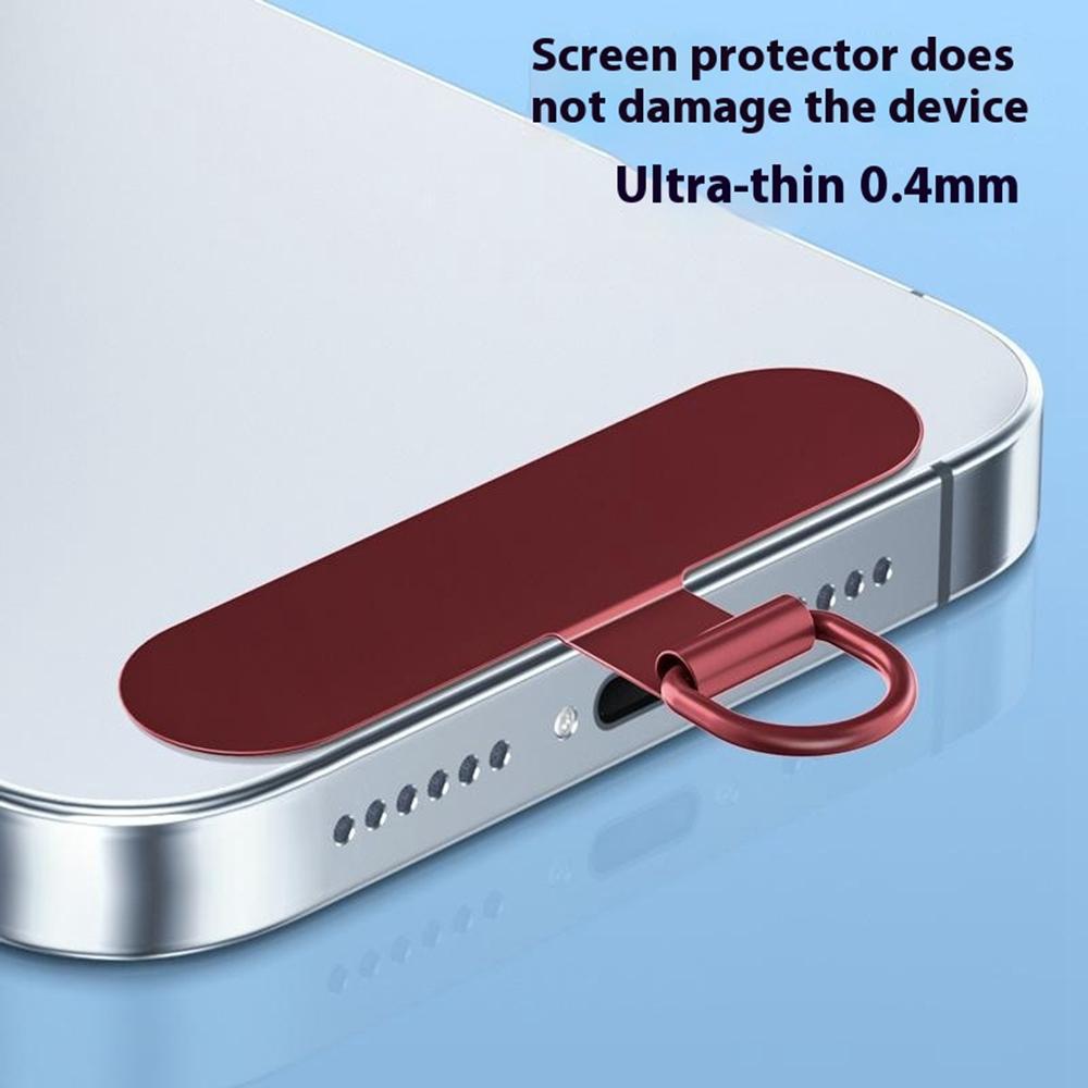 Stainless Steel Metal Phone Tether Tabs for Phone Cases Ultra Thin Universal Cellphone Lanyard Pad