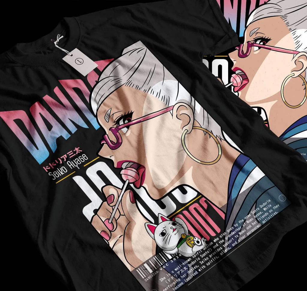 Seiko Ayase T-shirt Dandadan Cosplay Momo Anime Gift Exclusive Graphic T Shirts Women's Clothing Oversized T Shirt Fashion