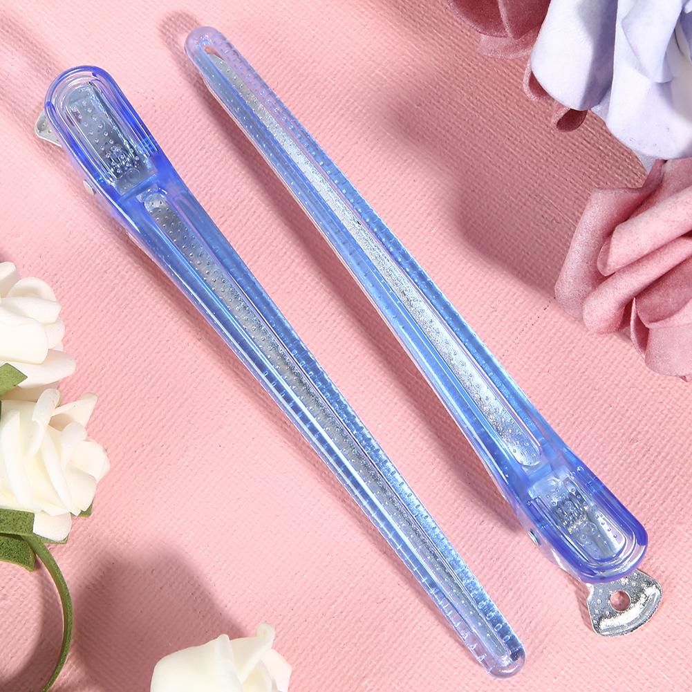 10pcs Duckbilled Clip Hair Partition Hairdressing Hairstyle Pin for Hair Salon Barber ShopBlue