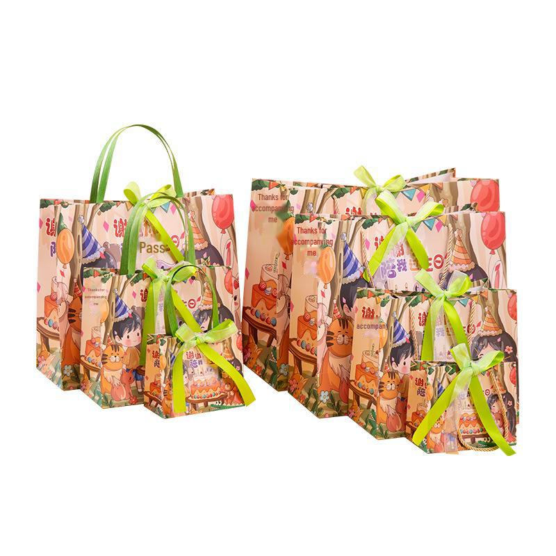 Kindergeburtstag Dankeschön Geschenktüte - Premium Souvenirverpackung