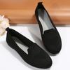 New Oversized Single Shoe with Fly Woven Mesh Surface, Shallow Mouth, One Foot Kick, Lazy Flat Bottom Casual Women's Shoes
