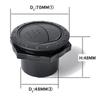 4pcs Car Round A/C Air Outlet Vent Universal 60mm 2.35 Inch Dashboard A/C Deflector Outlet Vents for RV Bus Boat Car Supplies