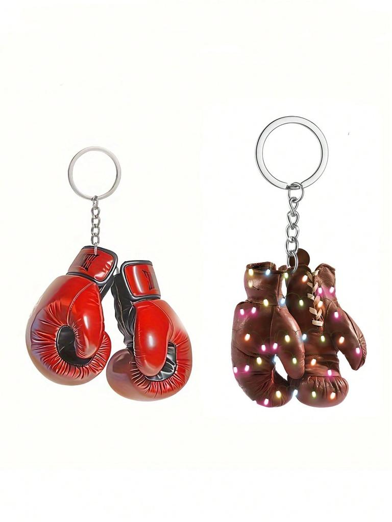 Boxhandschuh Schlüsselanhänger, einfacher Stil, kreativer Schlüsselanhänger für Männer, Rucksack Anhänger, runde Schnalle einfach zu installieren