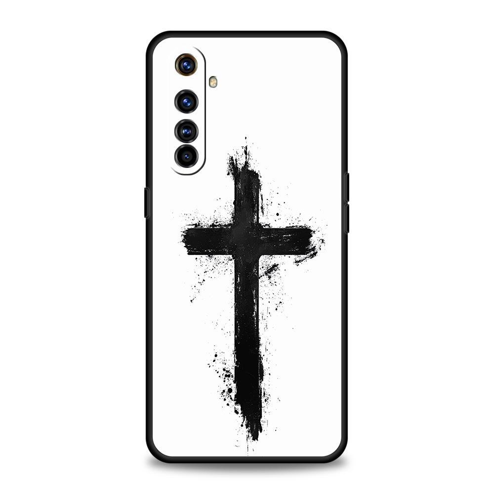 Bible Jesus Christ Cross Phone Case For Realme 12 11 10 9 8 5G 7 6 GT5 GT3 GT2 Pro Plus C21 C11 C25 C35 GT Neo 2 3 3T 5 Cover