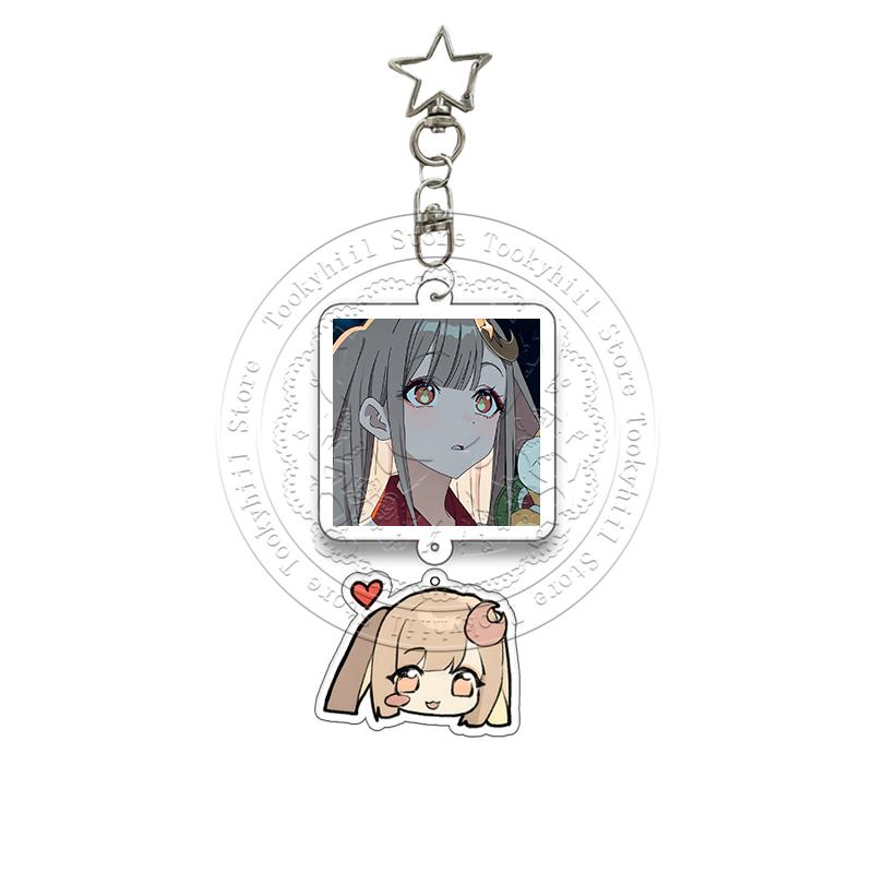 Cosmic Princess Kaguya Acrylic Keychain Noi Komazawa Yachiyo Tsukimi Anime Cartoon Character Acg Pendant Bag Keyring Girl Gift