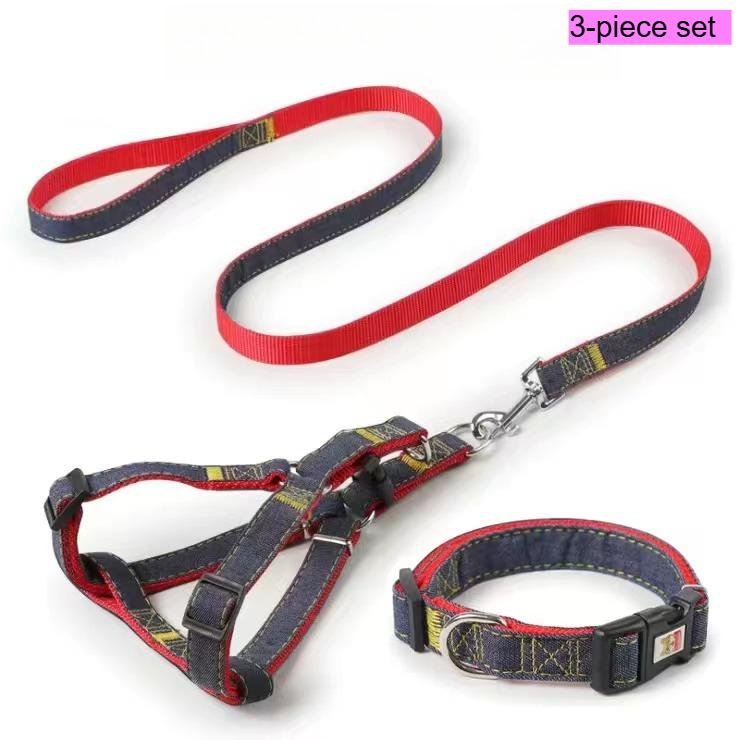 Dog Leash Dog Collar Large Small Chain Teddy Golden Retriever Walking Dog Rope Pet Supplies