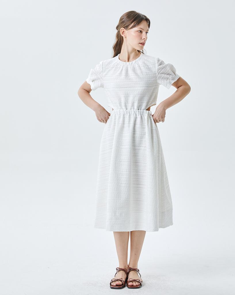 Lebeun Cutout White Dress