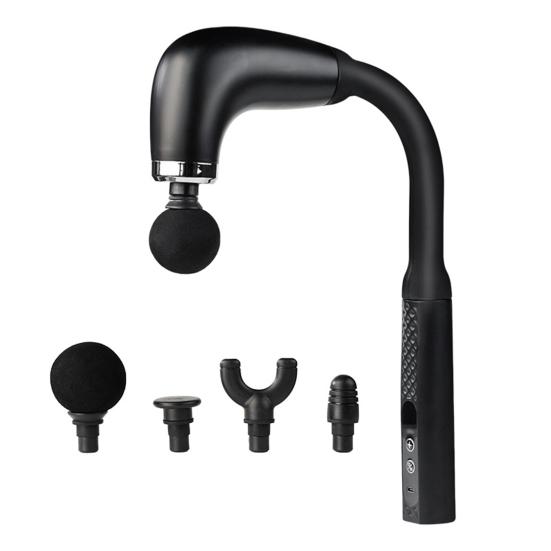 Fascia Massage Hammer with 4 Massage Heads Multiple Modes 9 Intensity Levels Low Noise Ergonomic Grip Massage Hammer Set