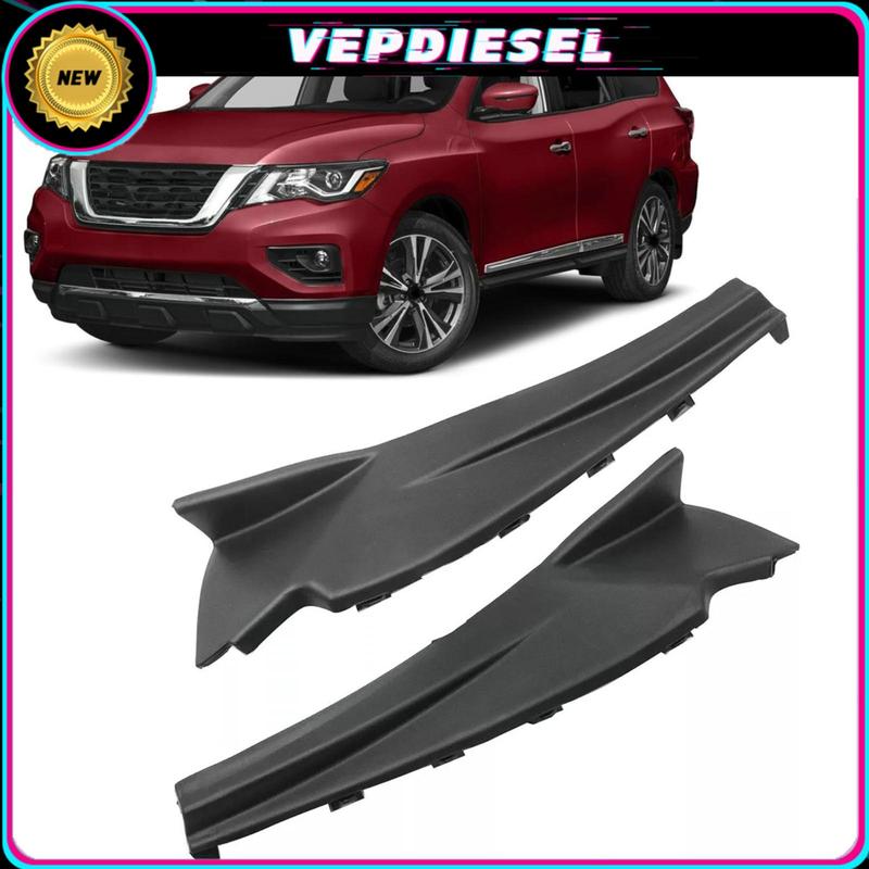 66895-3KA0A 66894-3KA0A 2Pcs/Set Wiper Cowl Extension Trim For Nissan For Nissan Pathfinder 2013- 668953KA0A 668943KA0A