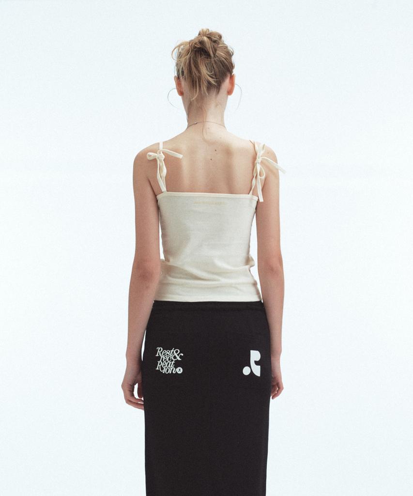 REST&RECREATION Back Tie Sleeveless - Cream