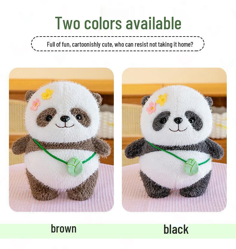 Chengdu Giant Panda Plush Doll Crossbody Bag, Panda Figurine Throw Pillow, Girls Souvenir Healing Gift.