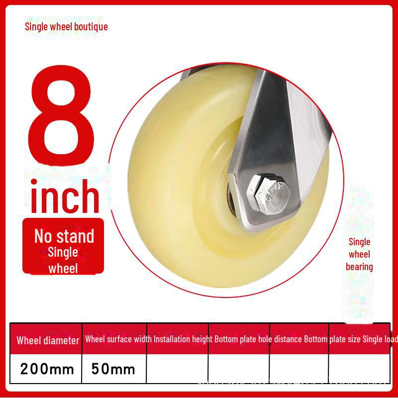 Robustes, wasserdichtes Nylon-Lenkrad aus Edelstahl 304 mit Bremse (4", 5", 6", 8").