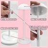 Wig Stand, Hat Display Stand, Lightweight, Assembled, Height Adjustable, Non-Slip (White)