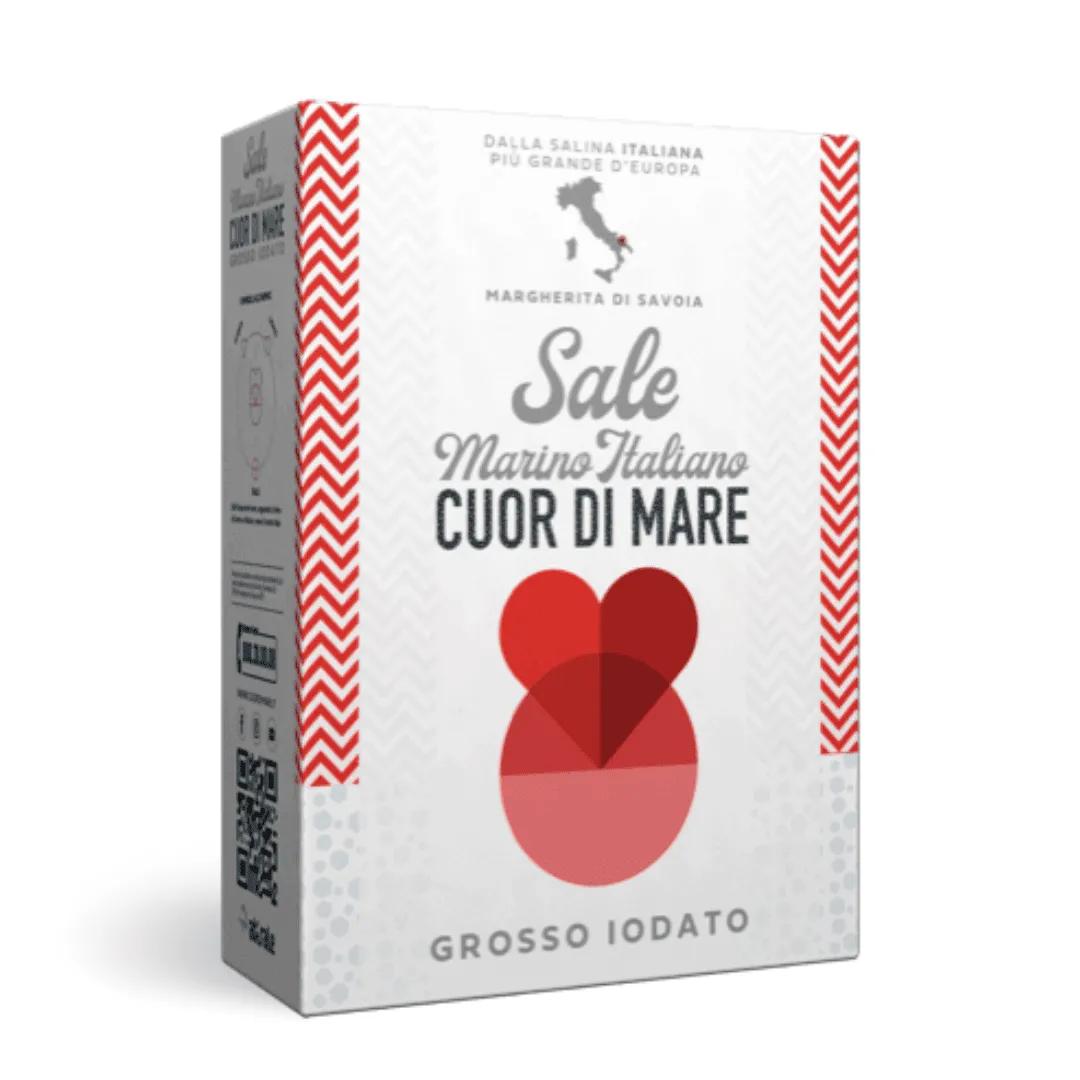 Grobkörniges Salz sale grosso 1kg - cuor di mare