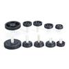 10 Pcs M6 M8 Screw On Furniture Glide Leveling Foot Adjustable Diameter Home Table Desk Glide Leg Leveler Leveling Foot Adjuster
