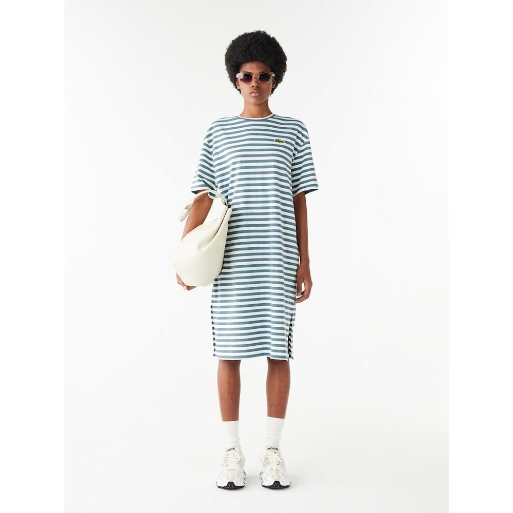 LacosTe Women Marine STripe T shirT Dress Ef2583 54g Iuc q2nEf2583 54gIuc