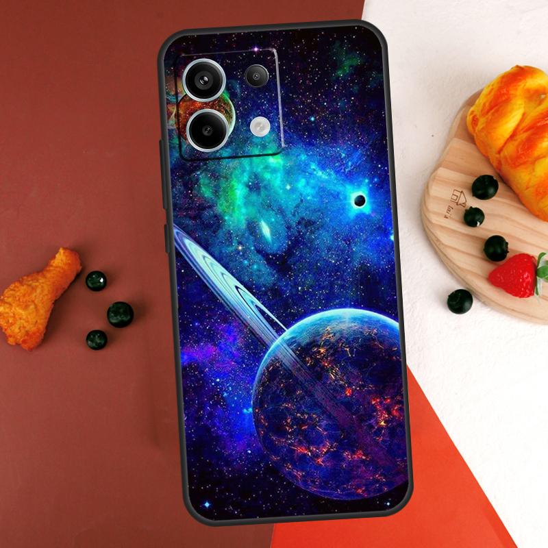 Space Solar System Planets Universe Case For Xiaomi Redmi Note 14 Pro 9 10 11 12 13 Pro 10S 11S 12S Redmi 13C 10C 12C 14C Coque
