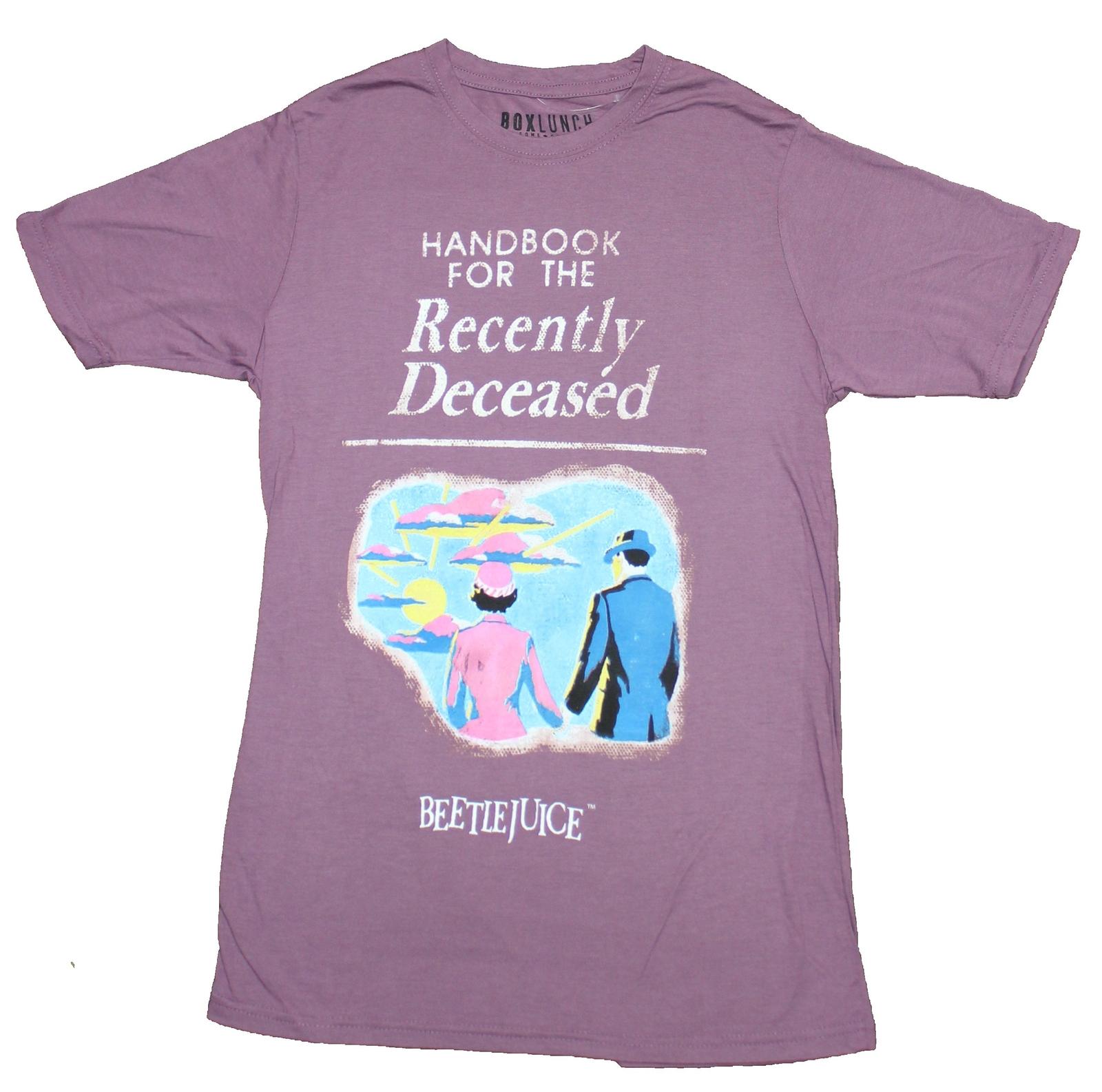 Beetlejuice Mens T-Shirt - Handbook for the Recently Deceased Cover Image XXL