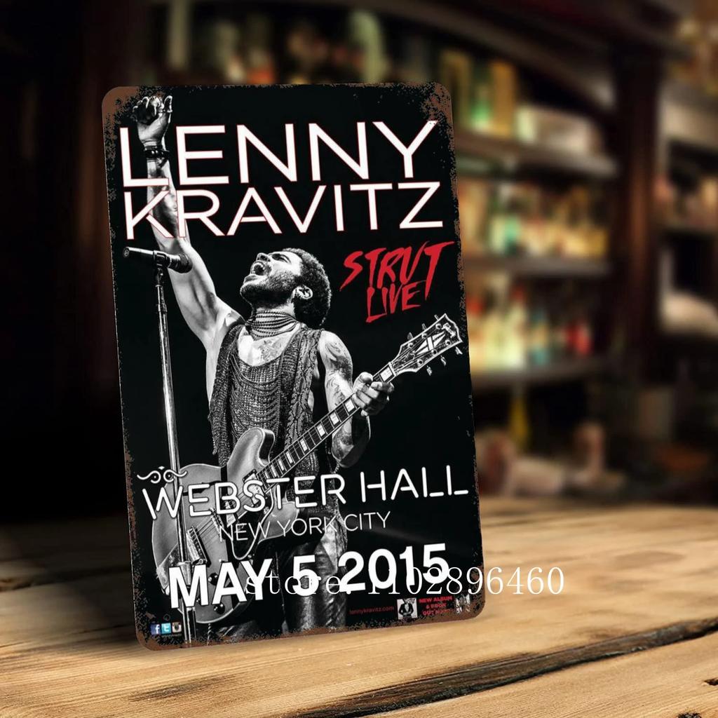 Lenny kravitz Kovové plakety a cedule nástěnná dekorace Vintage plechové cedule Captain Kovový plakát Dekorace pro Bar Pub Klub Nástěnná dekorace