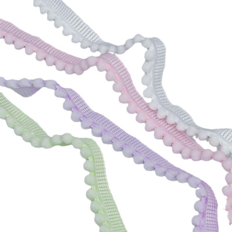 Bunte Nicht-elastische Wollkugeln Webspitze Badeschwämme Handgemacht DIY Haaraccessoires Kleidung Heimtextilien Dekorative Accessoires Heimdekoration