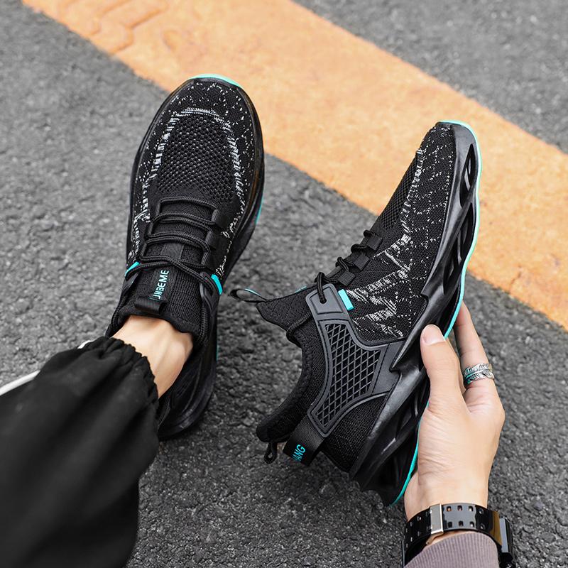 Autumn Men's New Casual Sports Shoes Men's Flying Shock Reduction Ultra -light Running Shoes