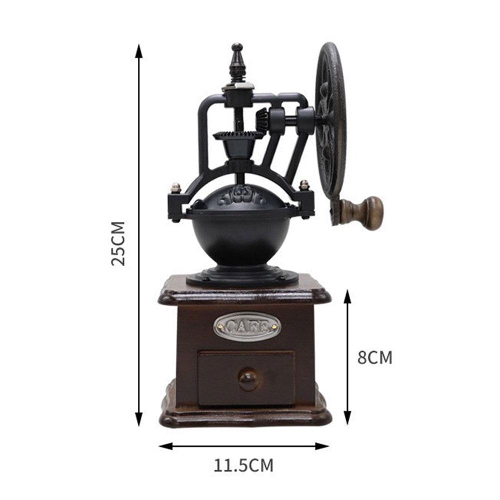 Manual Coffee Grinder Retro Coffee Bean Grinder Portable Hand Coffee Bean Mill for Home Use