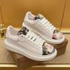 Men's Autumn 2023 High-End Medusa Print White Sneakers with Height Boost