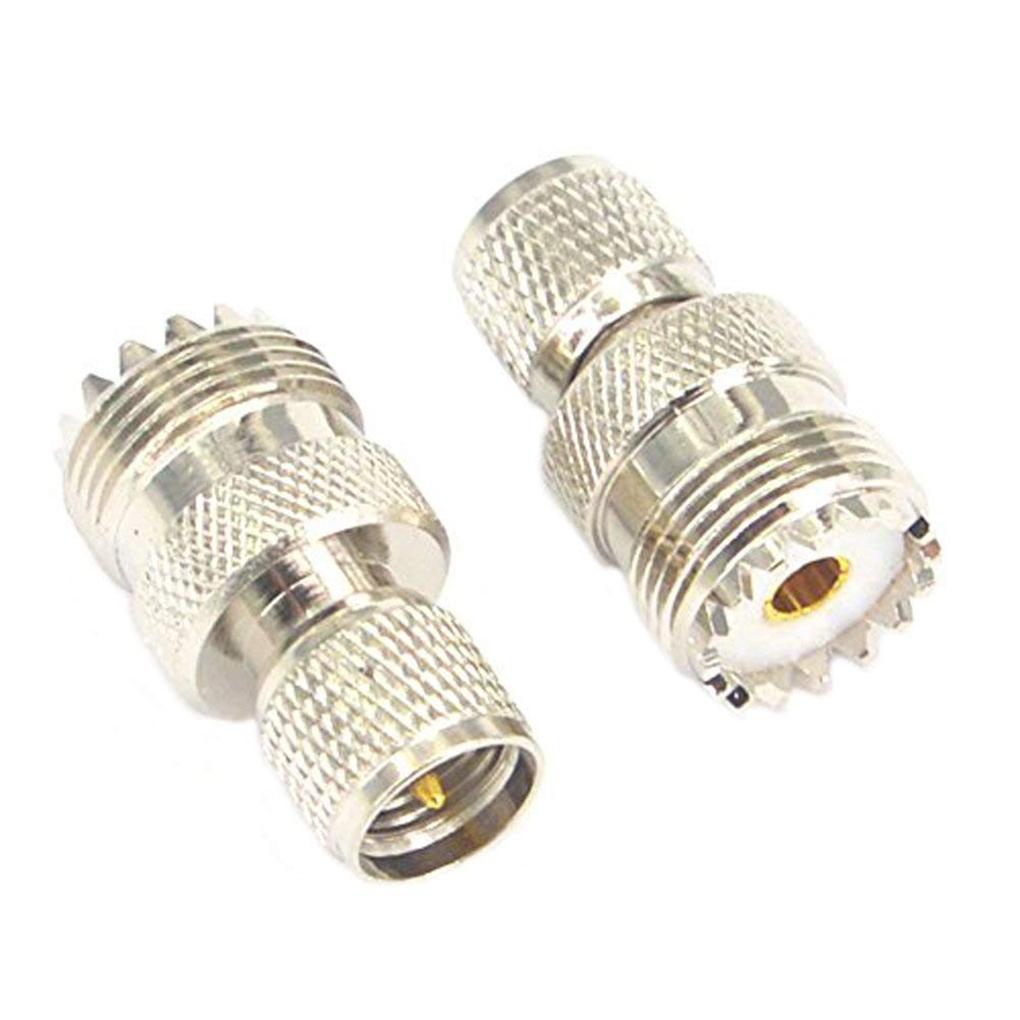 4/6pcs UHF Female to UHF Male Adapter Straight F/M Antenna Coaxial Connector