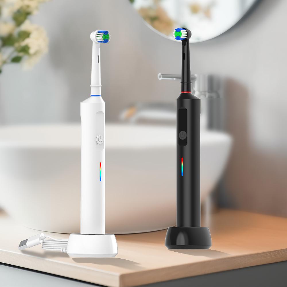 Smart Wireless Charging Electric Toothbrush, 3 Modes Rechargeable Electric Toothbrushes Fit for Oral B Electric Toothbrush Heads