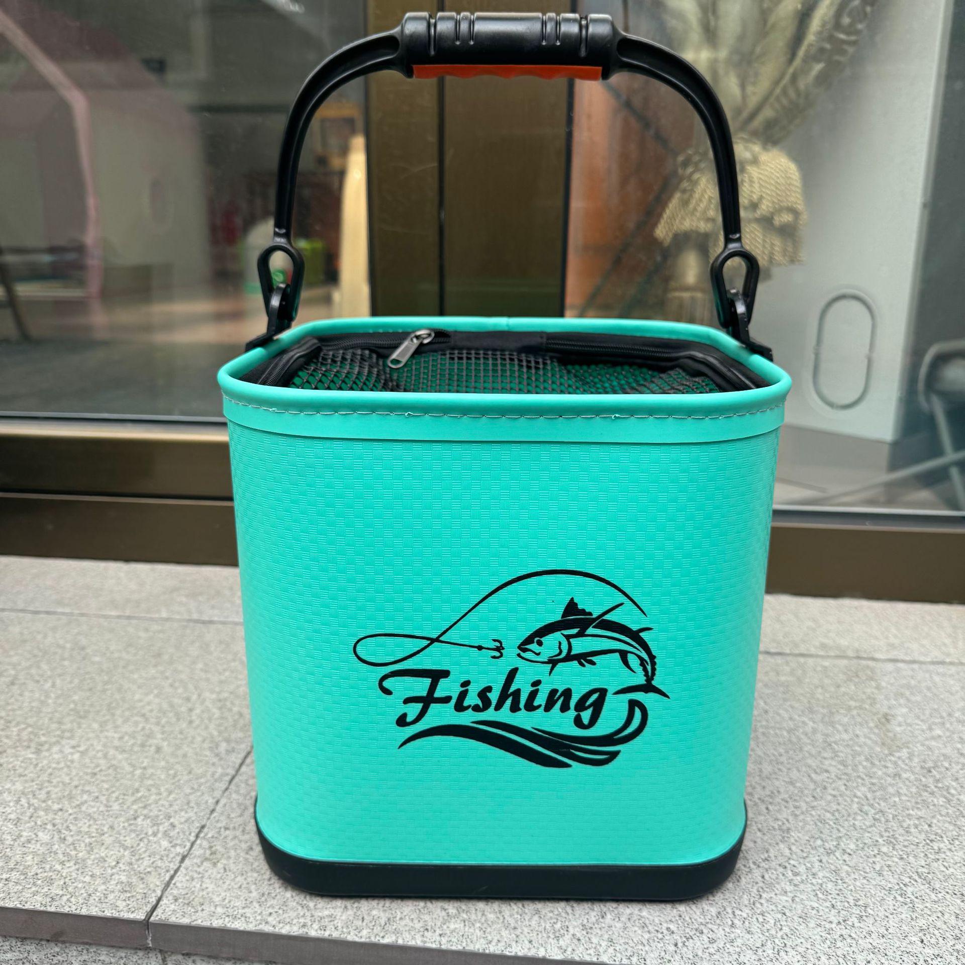 

Portable Foldable Fishing Water Bucket with Thickened Bottom 24*24*24